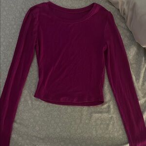 Women's Long Sleeve Pink Top